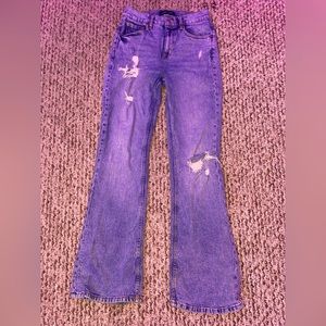 One-Size Ripped Flared Jeans